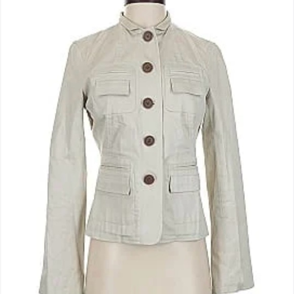 Canvas jacket Mossimo Supply Co. Cream Utility Jacket 16 wide - Picture 1 of 5